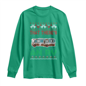 Funny Christmas Movie Long Sleeve Shirt That There's An RV Camping Motorhome Bell TS11 Irish Green Print Your Wear