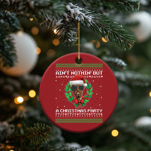 Funny Diddy Ain't Nothin' But A Xmas Party Christmas Ornament TS11 Print Your Wear