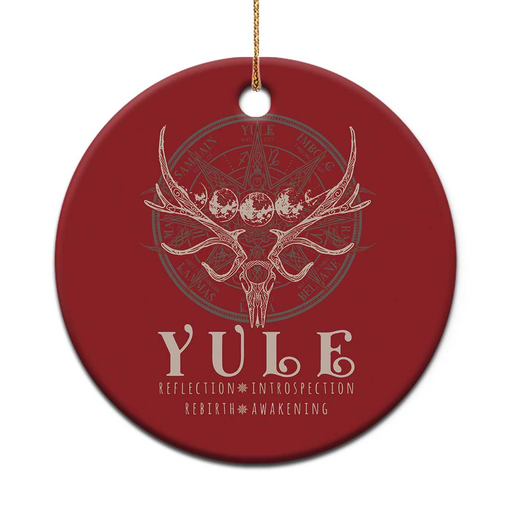 Yule Pagan Christmas Ornament Reflection Instrospection Rebirth Awakening TS11 Print Your Wear