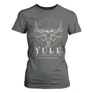 Yule Pagan T Shirt For Women Reflection Instrospection Rebirth Awakening TS11 Dark Heather Print Your Wear