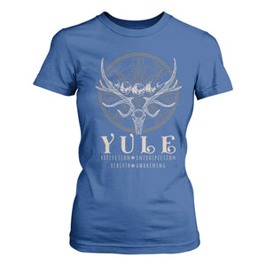 Yule Pagan T Shirt For Women Reflection Instrospection Rebirth Awakening TS11 Royal Blue Print Your Wear