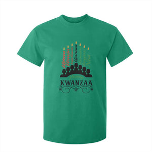 Happy Kwanzaa The 7 Principles African Nguzo Saba Kinara Candles T Shirt For Kid TS11 Irish Green Print Your Wear