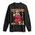 Funny Merry Kwanzaa Christmas Long Sleeve Shirt African American Black Santa Kinara Candles TS11 Black Print Your Wear