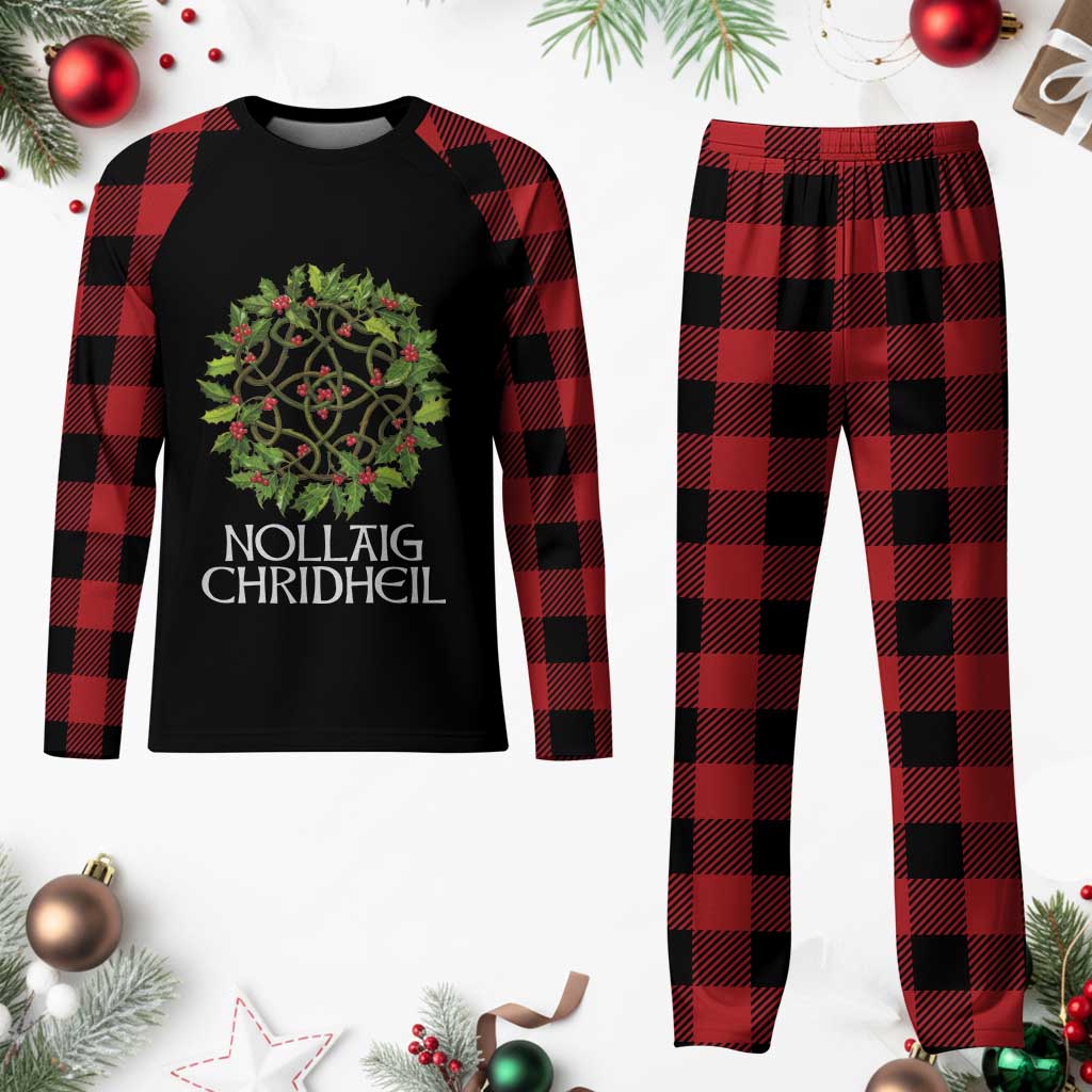 Scottish Merry Christmas Plaid Pajama Set Nollaig Chridhel Celtic Xmas Mistletoe TS11 Buffalo Plaid Print Your Wear