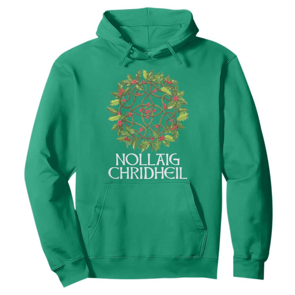 Scottish Merry Christmas Hoodie Nollaig Chridhel Celtic Xmas Mistletoe TS11 Irish Green Print Your Wear