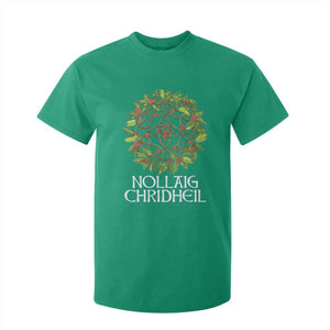 Scottish Merry Christmas T Shirt For Kid Nollaig Chridhel Celtic Xmas Mistletoe TS11 Irish Green Print Your Wear