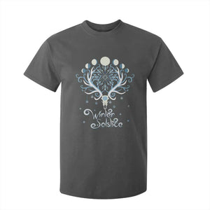 Winter Solstice Yule Pagan Christmas Reindeer T Shirt For Kid TS11 Dark Heather Print Your Wear