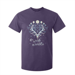 Winter Solstice Yule Pagan Christmas Reindeer T Shirt For Kid TS11 Purple Print Your Wear