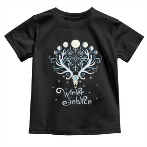 Winter Solstice Yule Pagan Christmas Reindeer Toddler T Shirt TS11 Black Print Your Wear