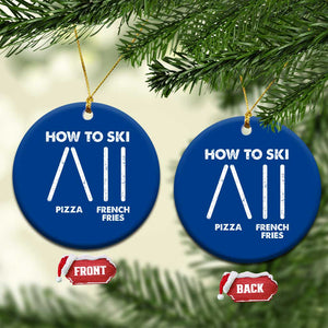 Funny Skiing Instructor Ceramic Ornament How To Ski Food Lover Winter Sport TS11 1pc Blue Print Your Wear