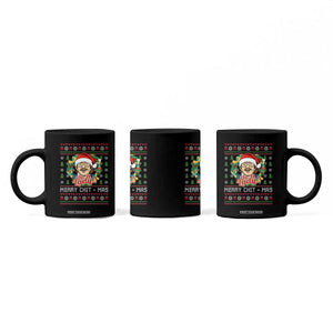 Funny Chit Christmas Coffee Mug Merry Chit Mas Do It Lady Xmas Wreath TS11 Print Your Wear