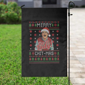 Funny Chit Christmas Garden Flag Merry Chit Mas Do It Lady Ugly Xmas TS11 Print Your Wear