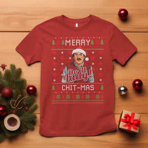Funny Chit Christmas T Shirt Merry Chit Mas Do It Lady Ugly Xmas TS11 Red Print Your Wear