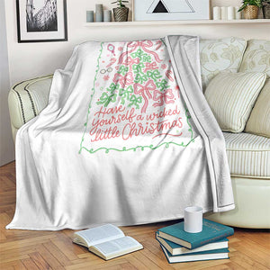 Have Yourself A Wicked Little Christmas Throw Blanket Funny Xmas Wizard Princess TS11 Print Your Wear