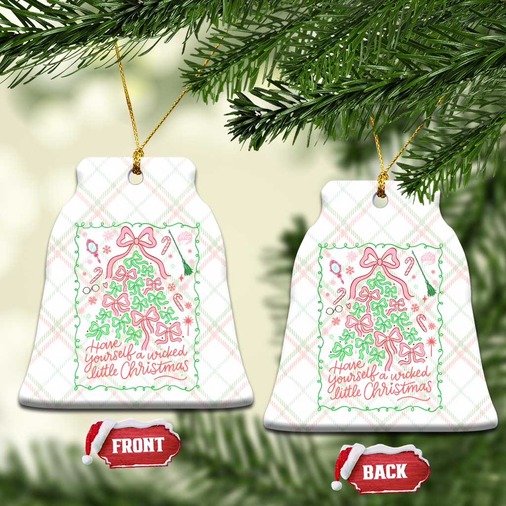 Have Yourself A Wicked Little Christmas Ceramic Ornament Funny Xmas Wizard Princess TS11 Print Your Wear