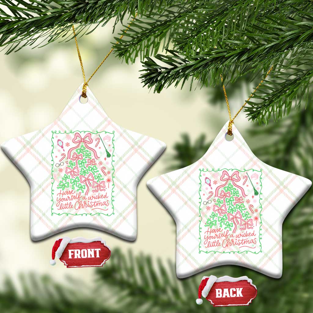 Have Yourself A Wicked Little Christmas Ceramic Ornament Funny Xmas Wizard Princess TS11 Print Your Wear