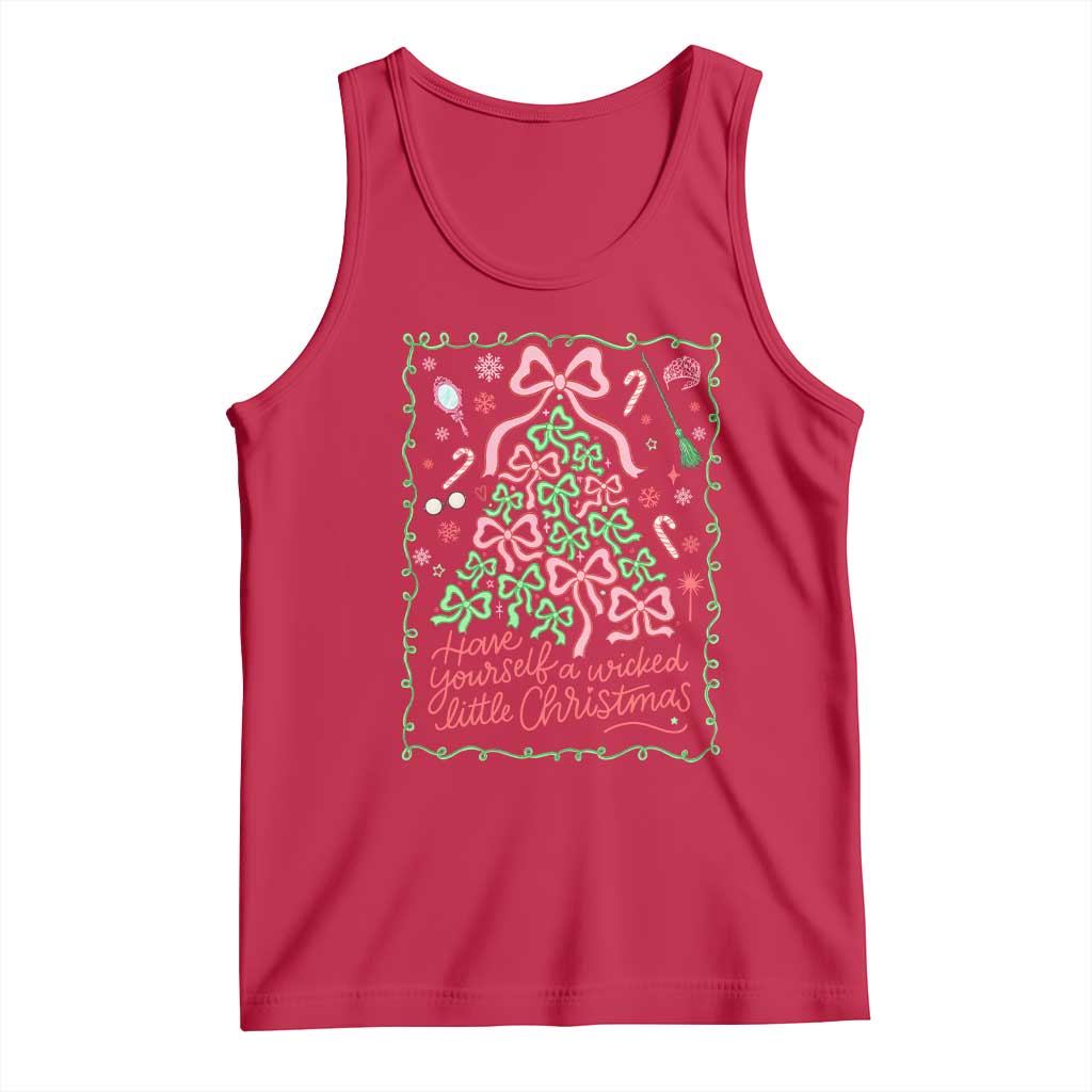 Have Yourself A Wicked Little Christmas Tank Top Funny Xmas Wizard Princess TS11 Red Print Your Wear
