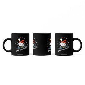 Funny Skiing Goose Coffee Mug Ski You Later Winter Vacation Sport TS11 Print Your Wear