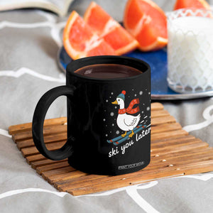 Funny Skiing Goose Coffee Mug Ski You Later Winter Vacation Sport TS11 Print Your Wear