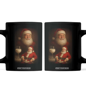 Funny Christmas Santa Drinking Milk Dank Meme Coffee Mug TS11 Black Print Your Wear