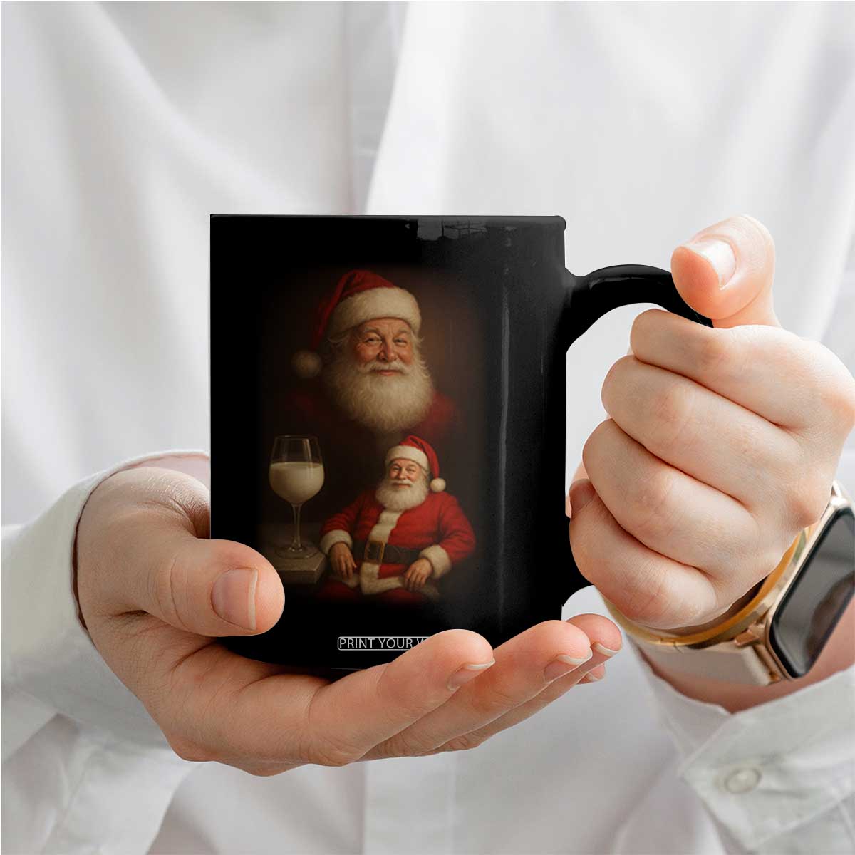 Funny Christmas Santa Drinking Milk Dank Meme Coffee Mug TS11 Print Your Wear