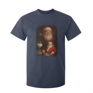 Funny Christmas Santa Drinking Milk Dank Meme T Shirt For Kid TS11 Navy Print Your Wear