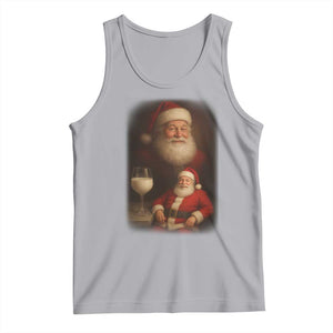 Funny Christmas Santa Drinking Milk Dank Meme Tank Top TS11 Athletic Heather Print Your Wear