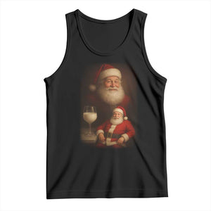 Funny Christmas Santa Drinking Milk Dank Meme Tank Top TS11 Black Print Your Wear