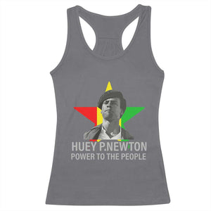 Huey P.Newton Power To The People Racerback Tank Top Black Panther Party Black History Month TS11 Charcoal Print Your Wear