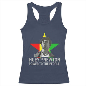 Huey P.Newton Power To The People Racerback Tank Top Black Panther Party Black History Month TS11 Navy Print Your Wear