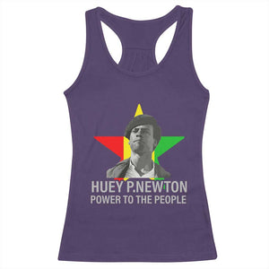 Huey P.Newton Power To The People Racerback Tank Top Black Panther Party Black History Month TS11 Purple Print Your Wear