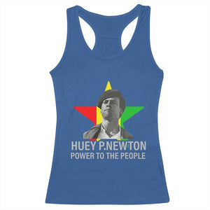 Huey P.Newton Power To The People Racerback Tank Top Black Panther Party Black History Month TS11 Royal Blue Print Your Wear