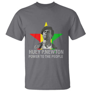 Huey P.Newton Power To The People T Shirt Black Panther Party Black History Month TS11 Charcoal Print Your Wear