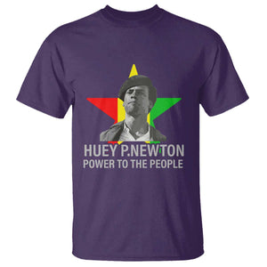 Huey P.Newton Power To The People T Shirt Black Panther Party Black History Month TS11 Purple Print Your Wear