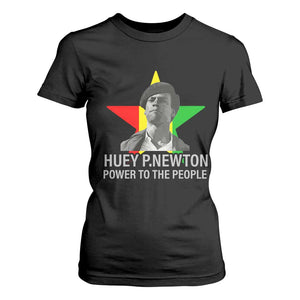 Huey P.Newton Power To The People T Shirt For Women Black Panther Party Black History Month TS11 Black Print Your Wear