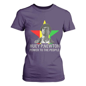 Huey P.Newton Power To The People T Shirt For Women Black Panther Party Black History Month TS11 Purple Print Your Wear