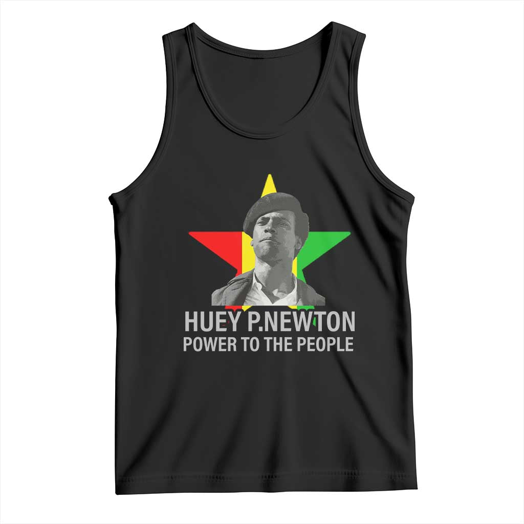 Huey P.Newton Power To The People Tank Top Black Panther Party Black History Month TS11 Black Print Your Wear