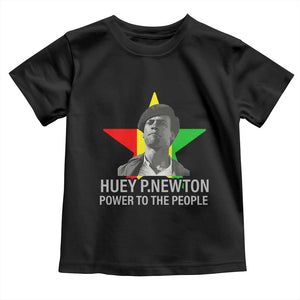 Huey P.Newton Power To The People Toddler T Shirt Black Panther Party Black History Month TS11 Black Print Your Wear