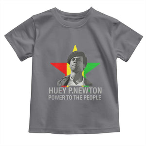 Huey P.Newton Power To The People Toddler T Shirt Black Panther Party Black History Month TS11 Charcoal Print Your Wear