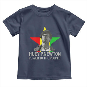 Huey P.Newton Power To The People Toddler T Shirt Black Panther Party Black History Month TS11 Navy Print Your Wear