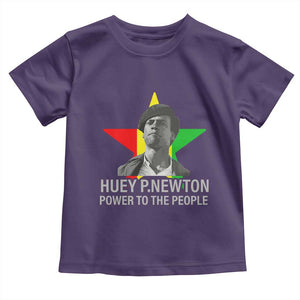 Huey P.Newton Power To The People Toddler T Shirt Black Panther Party Black History Month TS11 Purple Print Your Wear