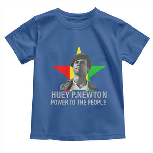 Huey P.Newton Power To The People Toddler T Shirt Black Panther Party Black History Month TS11 Royal Blue Print Your Wear