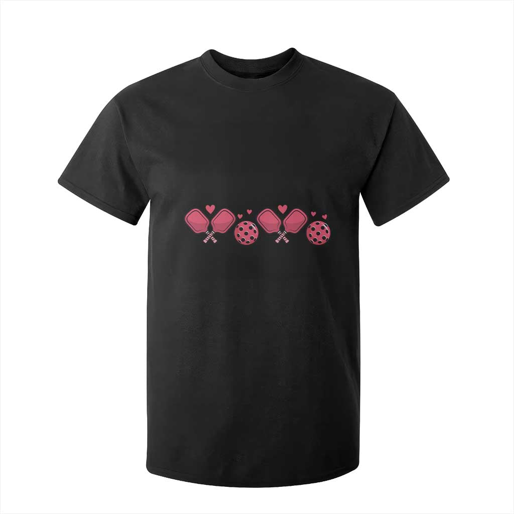 Funny Valentine's Day Xoxo Pink Pickleball T Shirt For Kid TS11 Black Print Your Wear