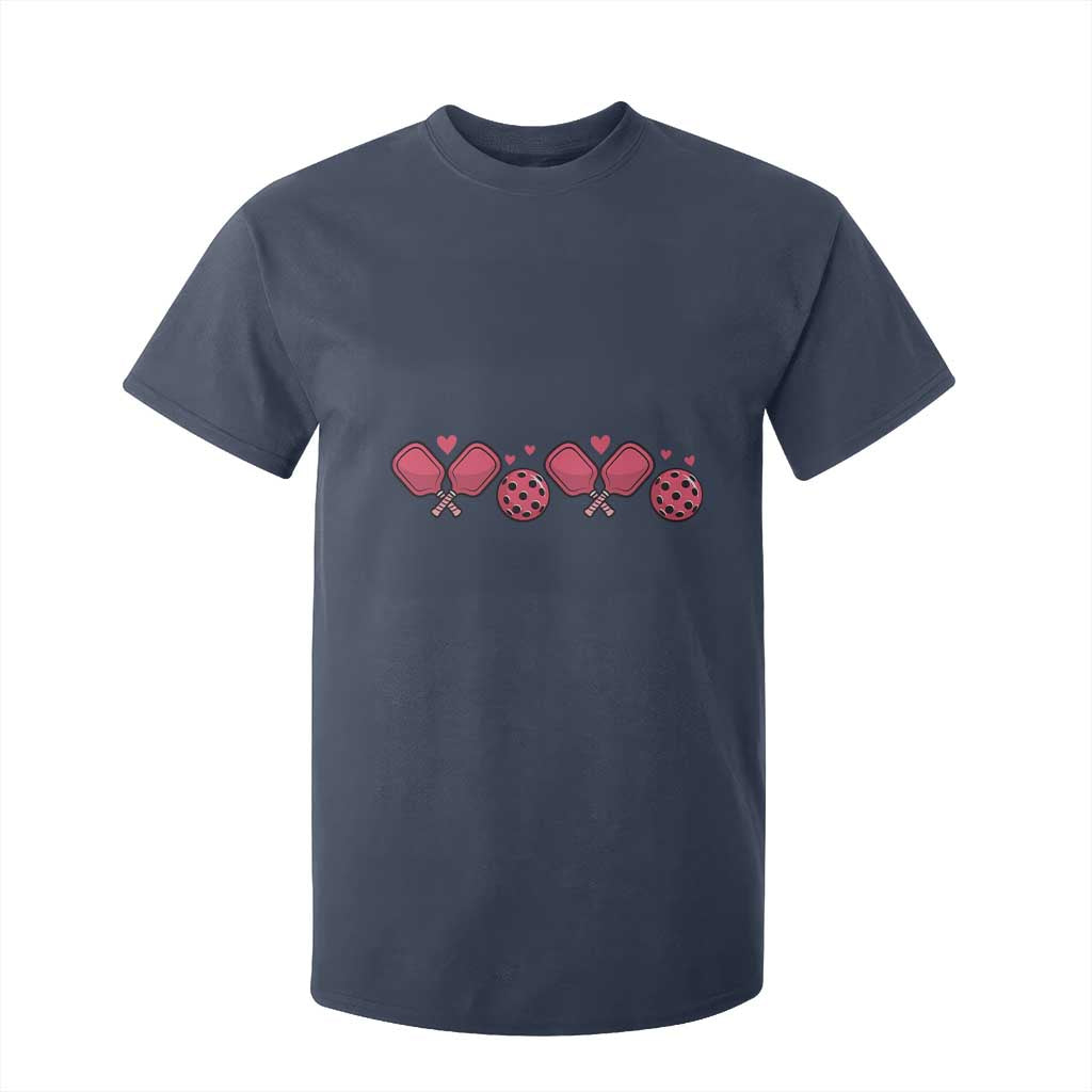 Funny Valentine's Day Xoxo Pink Pickleball T Shirt For Kid TS11 Navy Print Your Wear