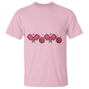 Funny Valentine's Day Xoxo Pink Pickleball T Shirt TS11 Light Pink Print Your Wear