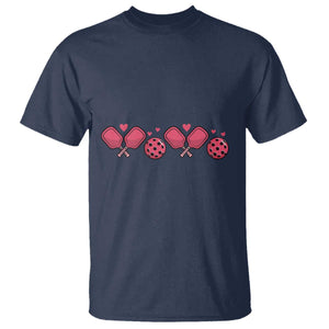 Funny Valentine's Day Xoxo Pink Pickleball T Shirt TS11 Navy Print Your Wear