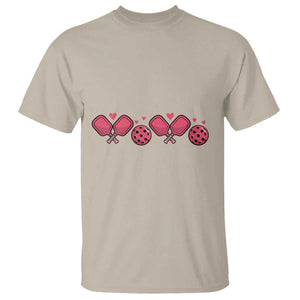 Funny Valentine's Day Xoxo Pink Pickleball T Shirt TS11 Sand Print Your Wear