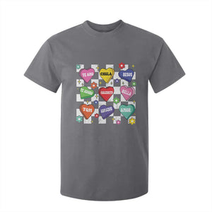 Funny Spanish Candy Heart Valentine's Day T Shirt For Kid TS11 Charcoal Print Your Wear