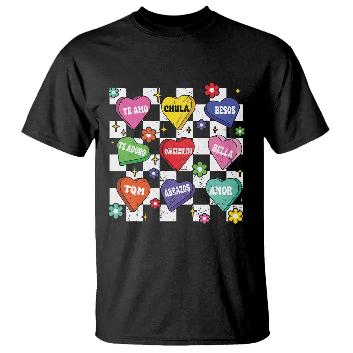 Funny Spanish Candy Heart Valentine's Day T Shirt