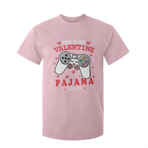 Funny Valentine's Day Gaming T Shirt For Kid This Is My Valentine Pajama Shirt Game Console TS11 Light Pink Print Your Wear